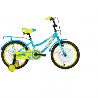 Велосипед FORWARD FUNKY 18, 2020-2021, бирюзовый/желтый Велосипед FORWARD FUNKY 18, 2020-2021, бирюзовый/желтый