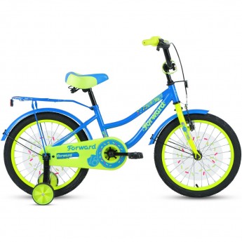 Велосипед FORWARD FUNKY 18, 2020-2021, голубой/ярко-зеленый Велосипед FORWARD FUNKY 18, 2020-2021, голубой/ярко-зеленый