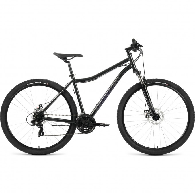 Велосипед FORWARD SPORTING 29 2.0 D (2022) черный/темно-серый с рамой 21" 94946 CHERNYII/TEMNO-SERYII 21